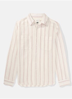 American Eagle قميص AE من الكتان بأزرار  - Image 4