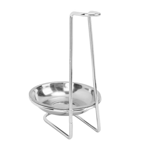 Zerodis Stainless Steel Soup Ladle Holder, Upright Spoon Ladle Rest Kitchen Countertop Utensils Rack for Hotpot - Image 2