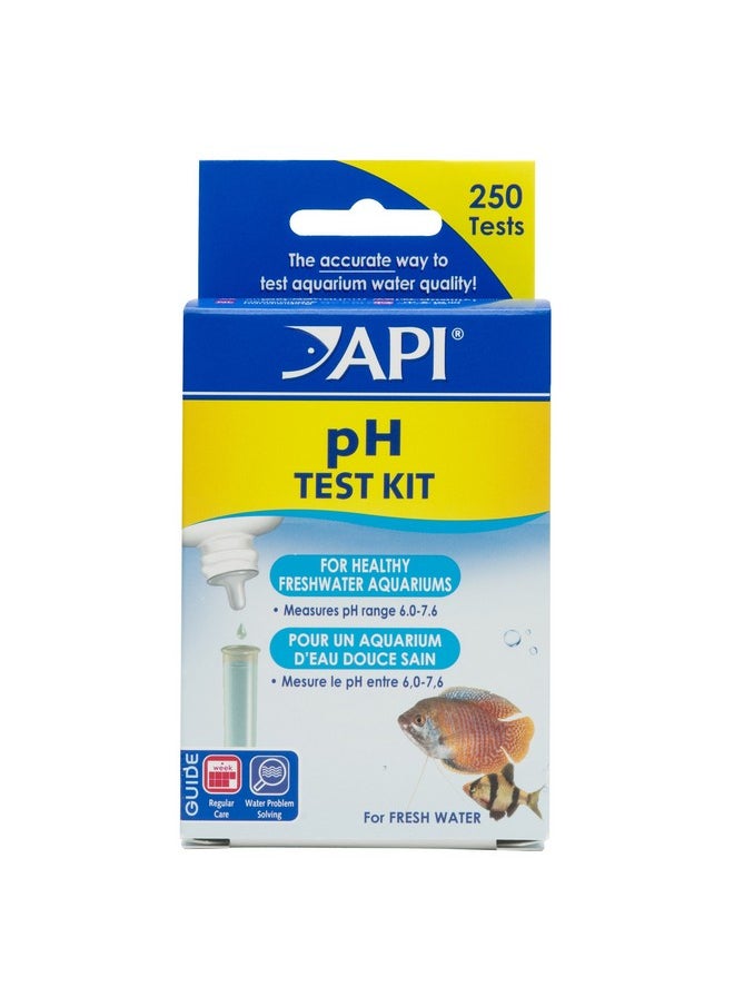 API Ph Test Kit 250Test Freshwater Aquarium Water Ph Test Kit, 4 Piece Set  - Image 1