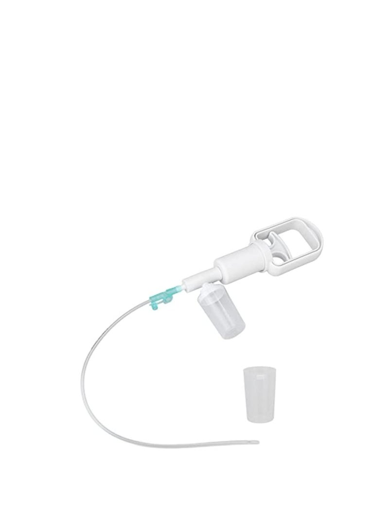 Suntown Mucus Suction Pump, Handheld Transparent Sputum Suction Pump Portable Manual Suction Pump with Disposable Tube, Professional Slurry Suction Pump for Home Care - Image 1
