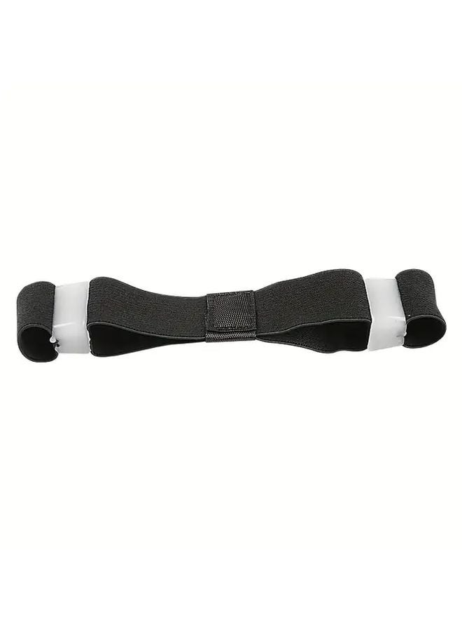 Black Toe Resistance Bands 2 Holes SEBS Elastic Bands for Men and Women - Image 1