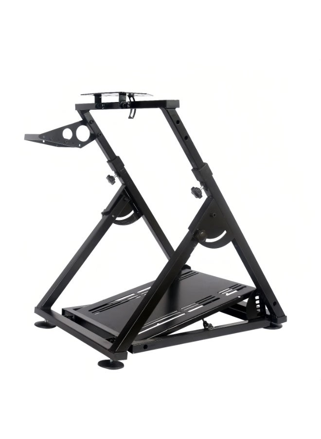 FlashHawk Racing Wheel Stand - Stable Triangle Support for Logitech G29/G920/Thrustmaster | Height Adjustable | Foldable  - Image 1
