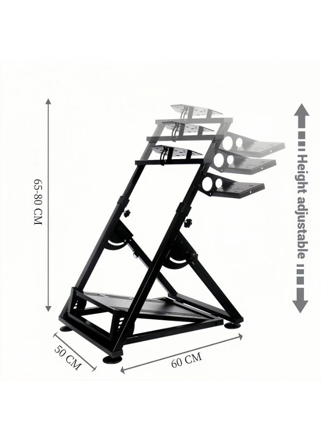 FlashHawk Racing Wheel Stand - Stable Triangle Support for Logitech G29/G920/Thrustmaster | Height Adjustable | Foldable  - Image 5