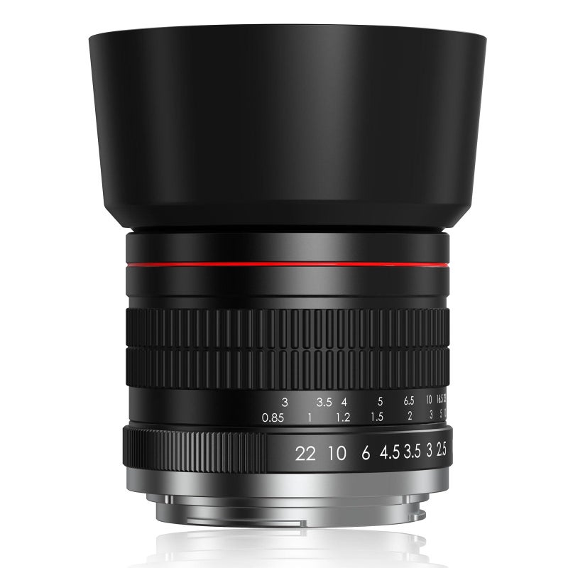 BENOISON 85mm f1.8 Portrait Lens - EF Lens for Canon, Manual Focus (MF) for Canon EOS Rebel T8i T7i T7 T6 T6s T6i SL3 SL2 90D 80D 77D 4000D EOS-1D X Mark III/II, 5D Mark IV, 6D Mark II etc (EF Mount) - Image 1