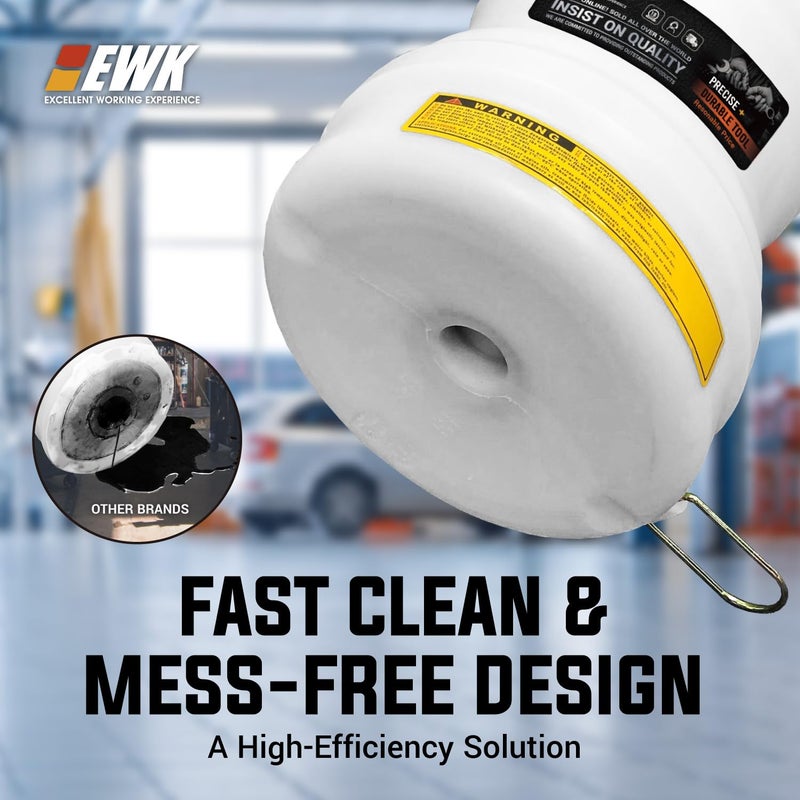EWK 10.5L Pneumatic/Manual Oil Extractor Pump for Oil Change, Fluid Extractor for Automotive Fluids Vacuum Evacuation - Image 3