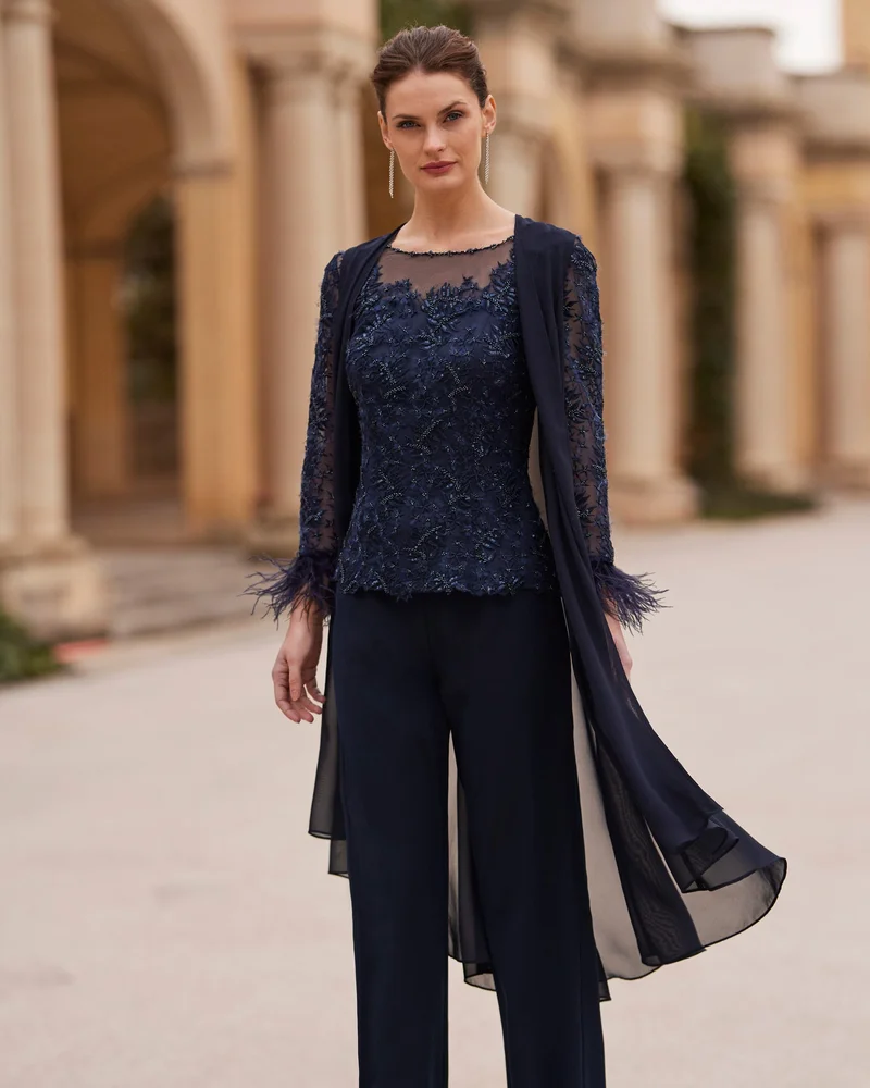 روسا كلارا 8G118 BL/TR/JK CREP BDLC NAVY