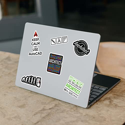 CodersParadise Pack of 50 Architect Edition Vinyl Stickers For Laptop, Journal - Waterproof - For Architects-Self-Adhesive - Image 2