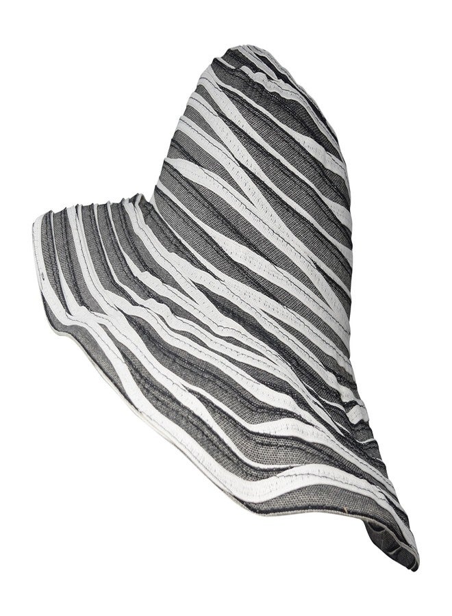 Nickanny's Packable Reversible Crusher Sun Shade Beach Hat, Adjustable Wide Shapeable Brim, SPF UPF 50 UV Protection Black - Image 2