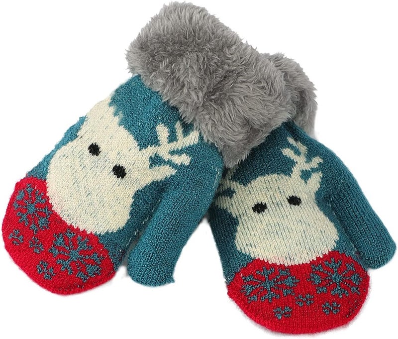 Holiberty Toddler Kids Warm Winter Gloves Cute Infant Baby Boys Girls Thick Fleece Lined Full Finger Ski Snow Gloves Mittens - Image 5