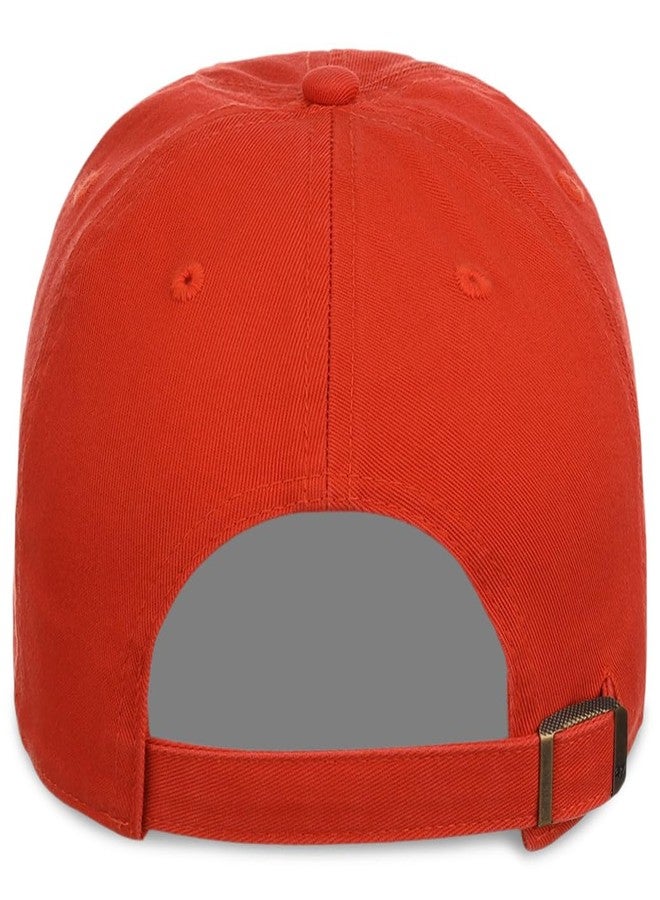 47 '47 Blank Classic Clean Up Cap, Adjustable Plain Baseball Hat for Men and Women – Orange - Image 4