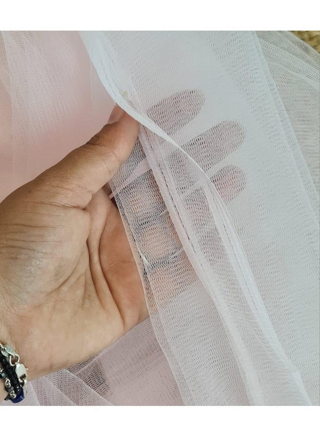 Satyam Kraft SATYAM KRAFT Multi Purpose Net Fabric Cloth for Decoration, for Parties, Costumes, Gift Packing, Party Decor, Backdrop Material for mandap, Pooja Background Stand (Pink 1004, 10 Meter) - Image 3