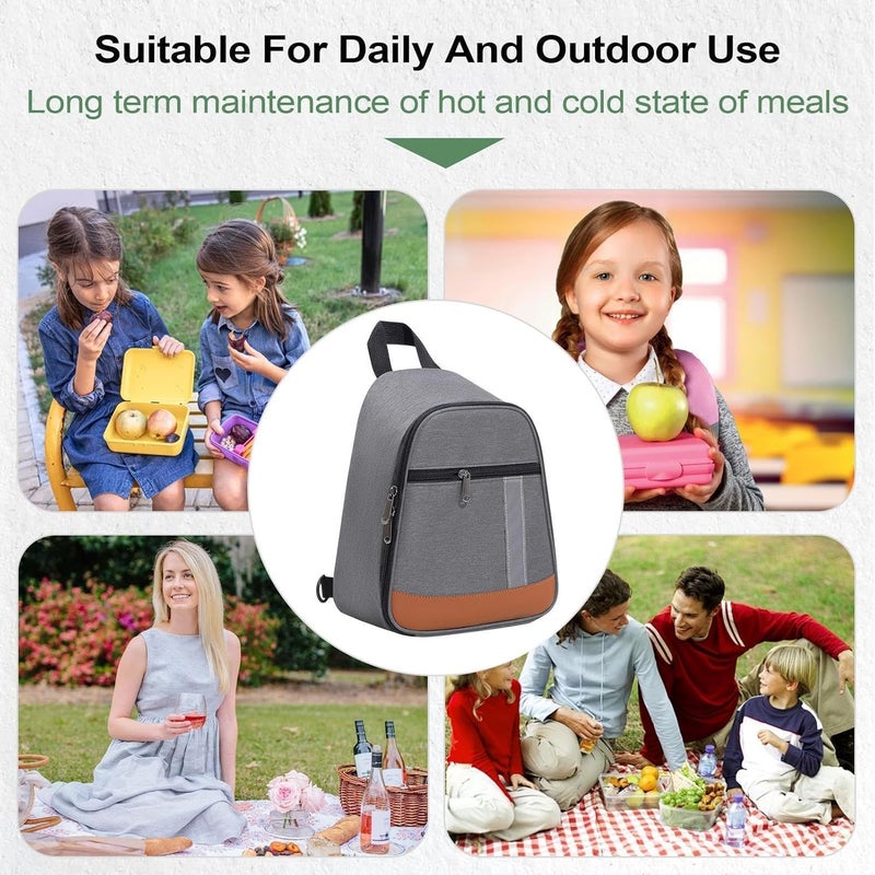 Lunch Box for Women - Large Capacity Meal Tote Pocket - Insulated Lunch Bag,for Kids Women Prep Men Work Travel Picnics Camping - Image 4