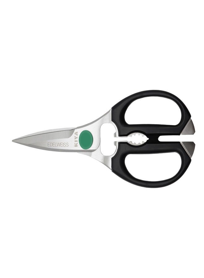 KIYA Edelweiss Cooking Scissors, Kitchen Scissors, Made in Japan, Black - Image 1