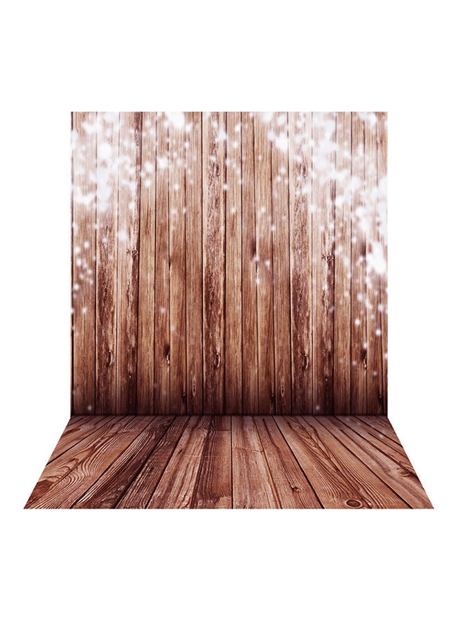 NIBEMINENT 15*2M Big Photography Background Backdrop Classic Fashion Wood Wooden Floor For Studio Professional Photographer Brown/Beige  - Image 1