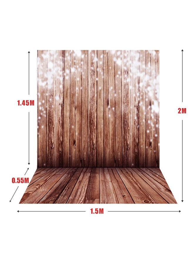 NIBEMINENT 15*2M Big Photography Background Backdrop Classic Fashion Wood Wooden Floor For Studio Professional Photographer Brown/Beige  - Image 3