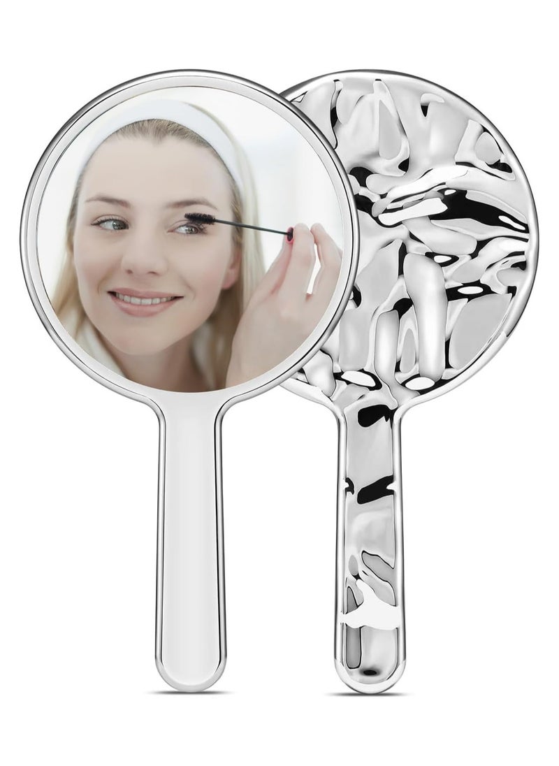 Oasisgalore Handheld Mirror for Hairdressing, Makeup, Shaving, and Facial Care（Middle Size）  - Image 1