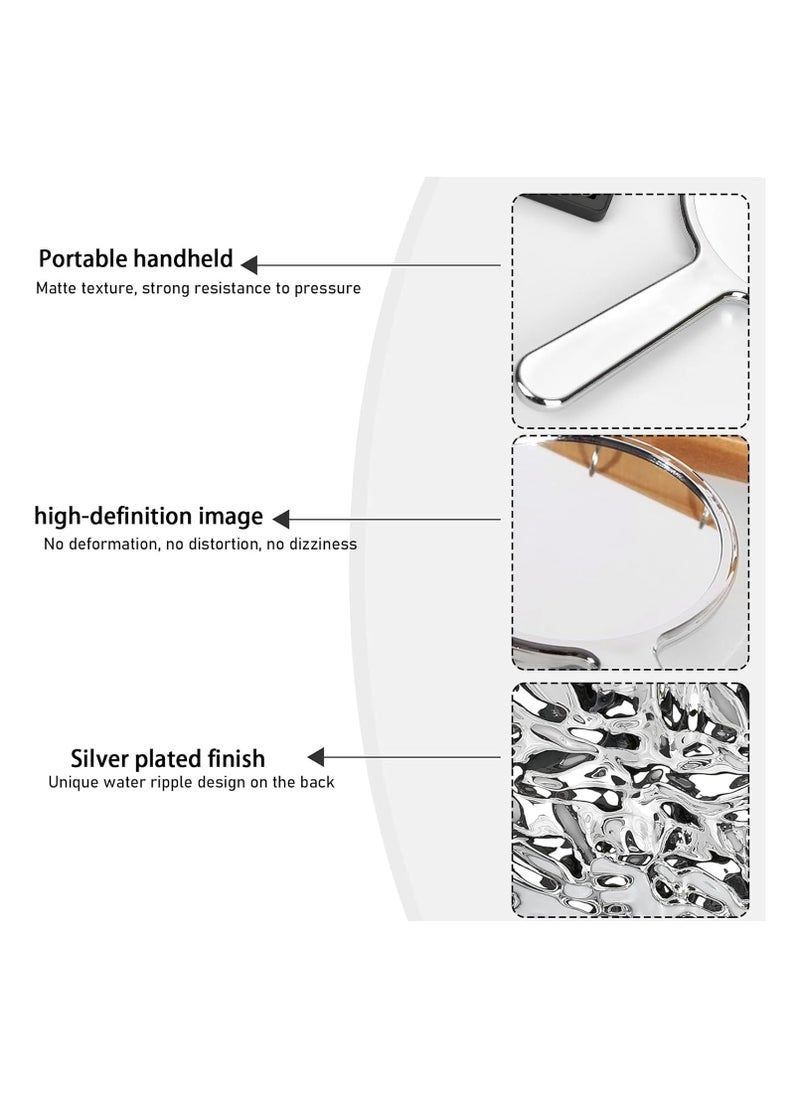 Oasisgalore Handheld Mirror for Hairdressing, Makeup, Shaving, and Facial Care（Middle Size）  - Image 3