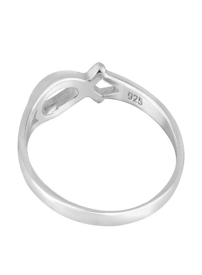 AeraVida Simple Christian Ichthys Jesus Fish .925 Sterling Silver Everyday Ring, 6 UK, Metal, not known - Image 3