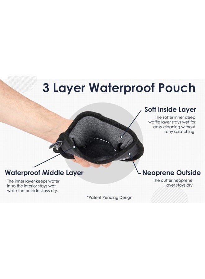 Dynasty Golf Golf Club Cleaner for Golf Bag - Golf Ball Cleaner Pouch - Waterproof Inside and Dry Outside - Golf Club Brush and Groove Cleaner in One - Golf Ball Washer - Golf Club Bag Accessories - Image 4