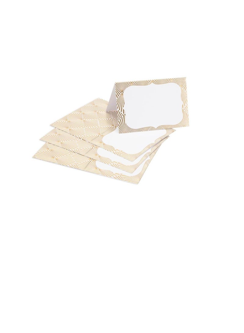 Gold Place Cards Geo 5 x 3.8 Inches 25 Pack - Image 2