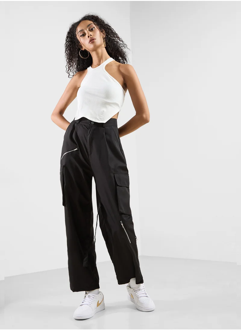 Jordan Jordan Asymmetric Ribbed Tank
