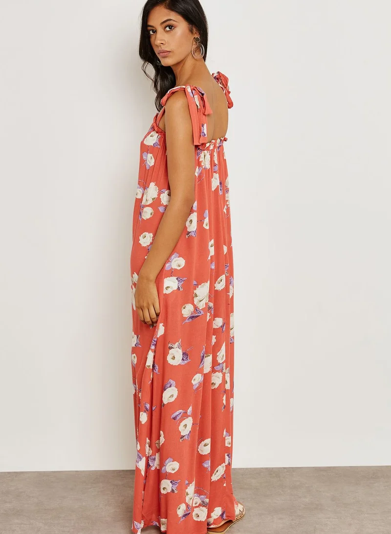 FOREVER 21 Floral Print Maxi Dress