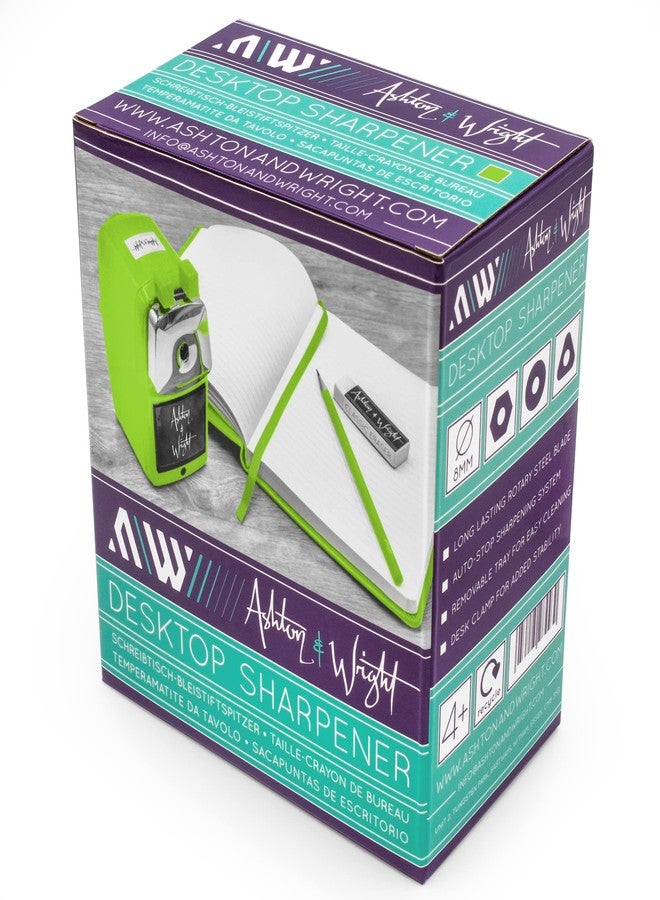 Ashton and Wright - Mechanical Desktop Pencil Sharpener - Lime Green - Image 3