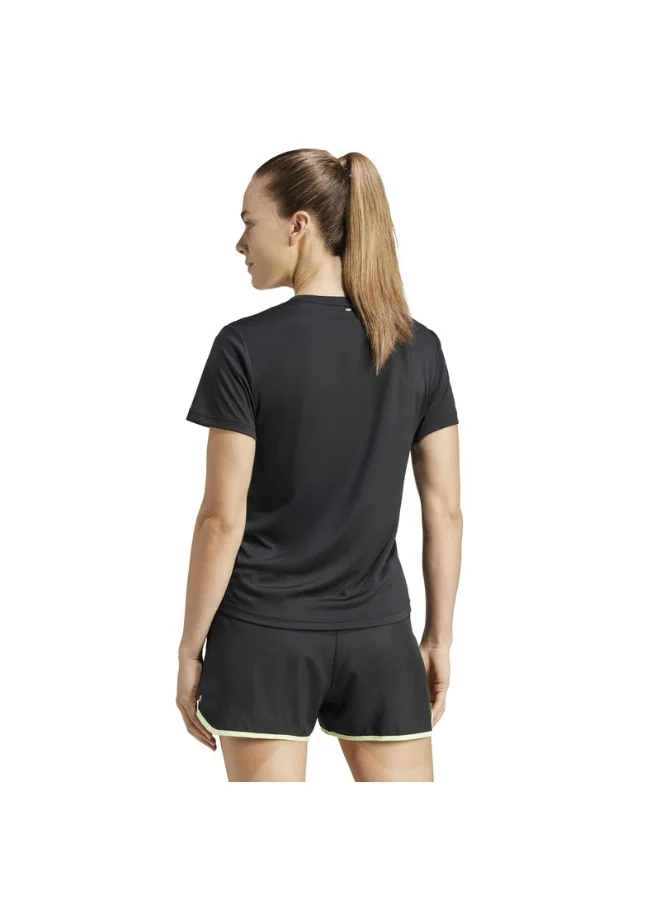 Adidas adidas RUN IT TEE Black Running T-SHIRTS for Women - 2XS