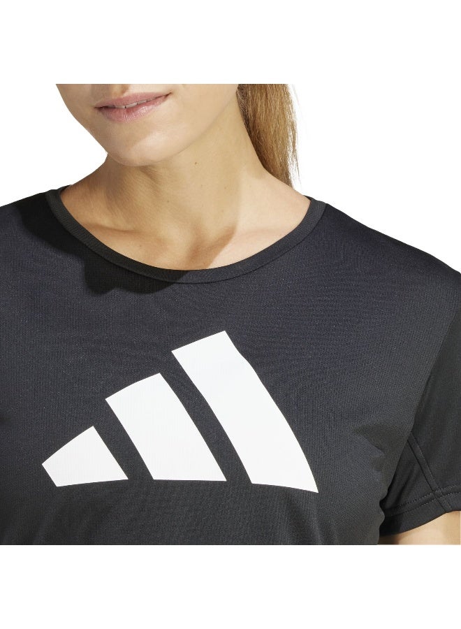Adidas Run It Tee Black Running T-Shirts For Women XS - Image 5
