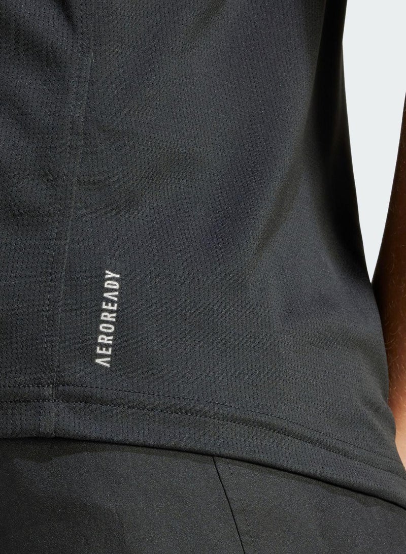 اديداس تي شيرت ران إت أسود للجري للنساء مقاس - Image 4