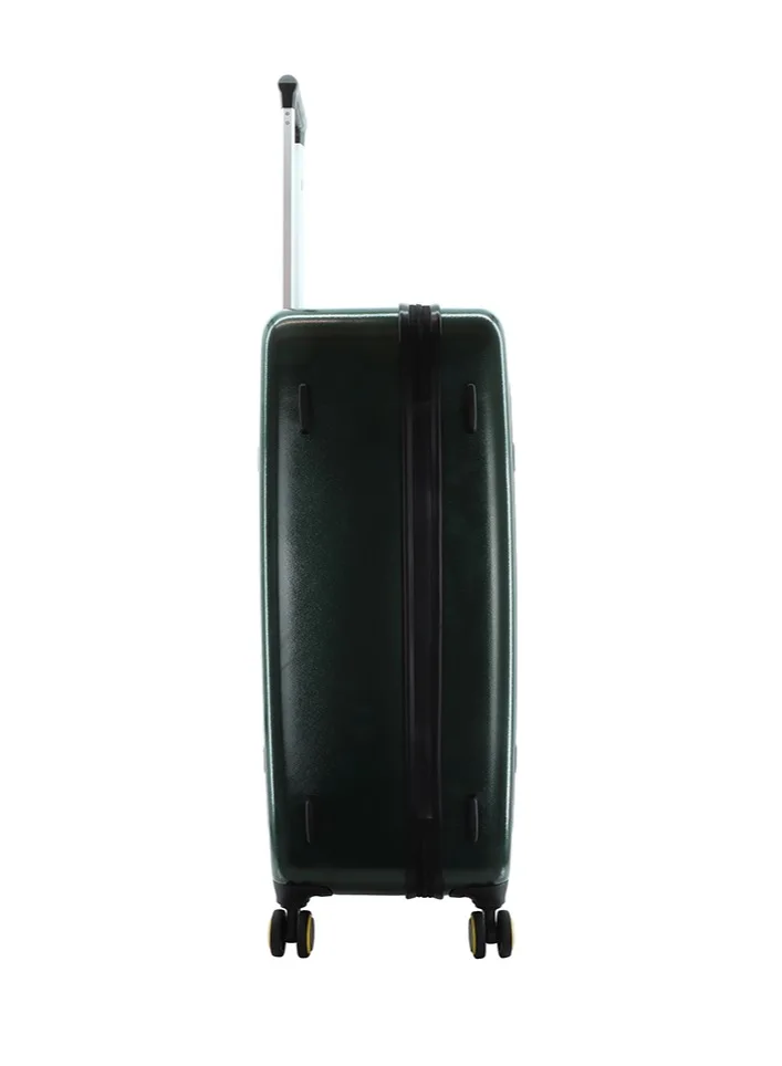 NATIONAL GEOGRAPHIC National Geographic RPET Balance Hardshell Large Check-In Suitcase, Durable Lightweight  TSA Combination Lock Travel Luggage, 4 Quite Spinner Wheel Trolley Bag (28 Inch) Green.
