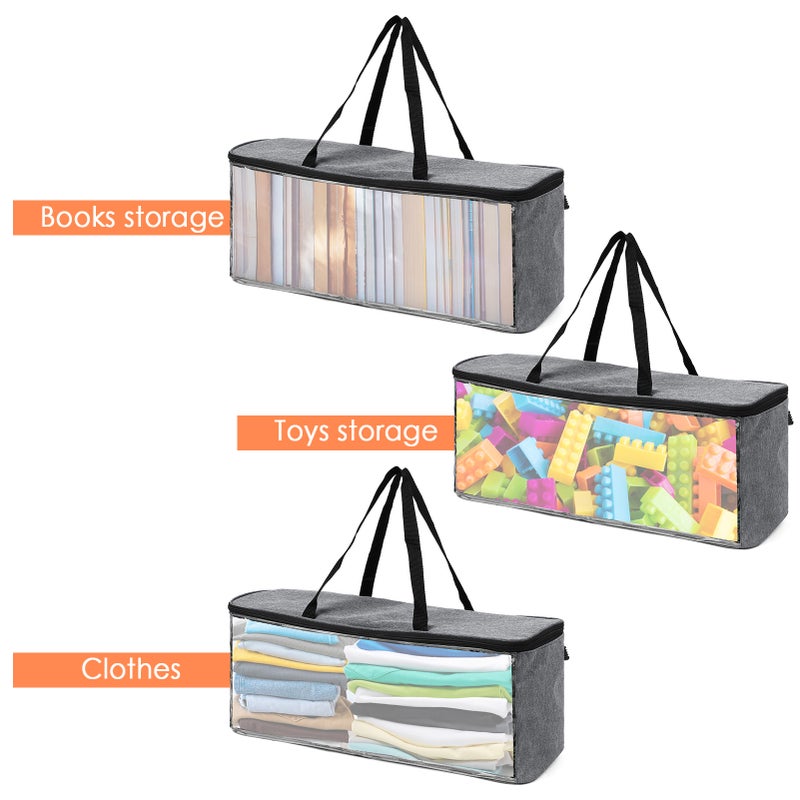 Portable Hat Case Transparent Hat Organizer Baseball Cap Storage Hat Holder with Carry Handles and Dual Zipper Hat Bag - Image 5
