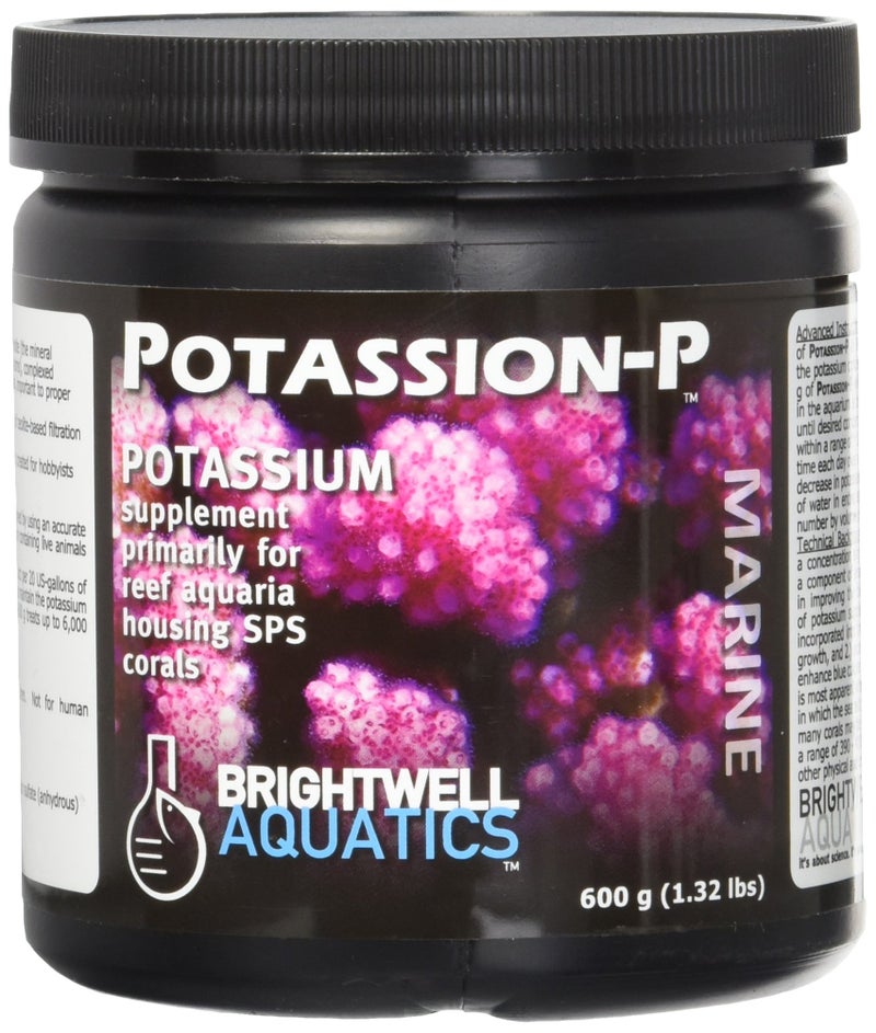Brightwell Aquatics Potassion-P High-Purity Potassium Supplement for Reef Aquariums Supports Coral Growth & Color Enhances Blue Pigmentation Restores Potassium, 600g - Image 1