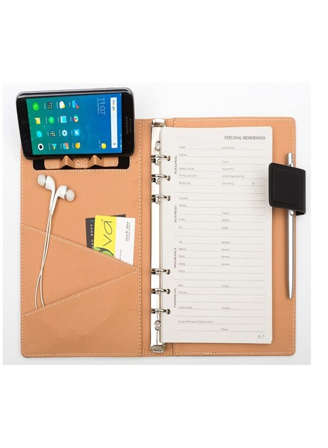 Viva Evo Ringbinder Hard Bound Diary Notebook B5 Size 200 Pages 80 GSM (TAN) (Grey) - Image 2