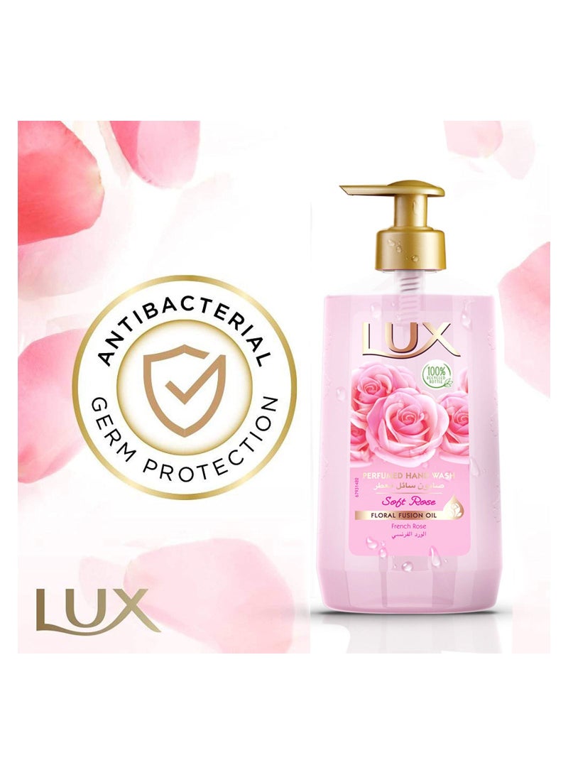 Lux Soft Rose Perfumed Hand Wash 500ml - Image 1