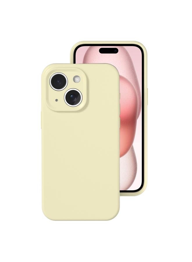 S-TOP Case For iPhone 15 Precise Hole Liquid Silicone Jelly Color Full Coverage Phone Case - Image 1