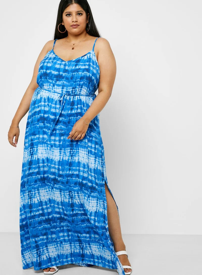 Forever 21 Plus Tie Dye Cami Strap Dress