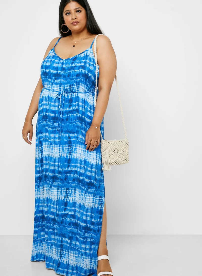 Forever 21 Plus Tie Dye Cami Strap Dress
