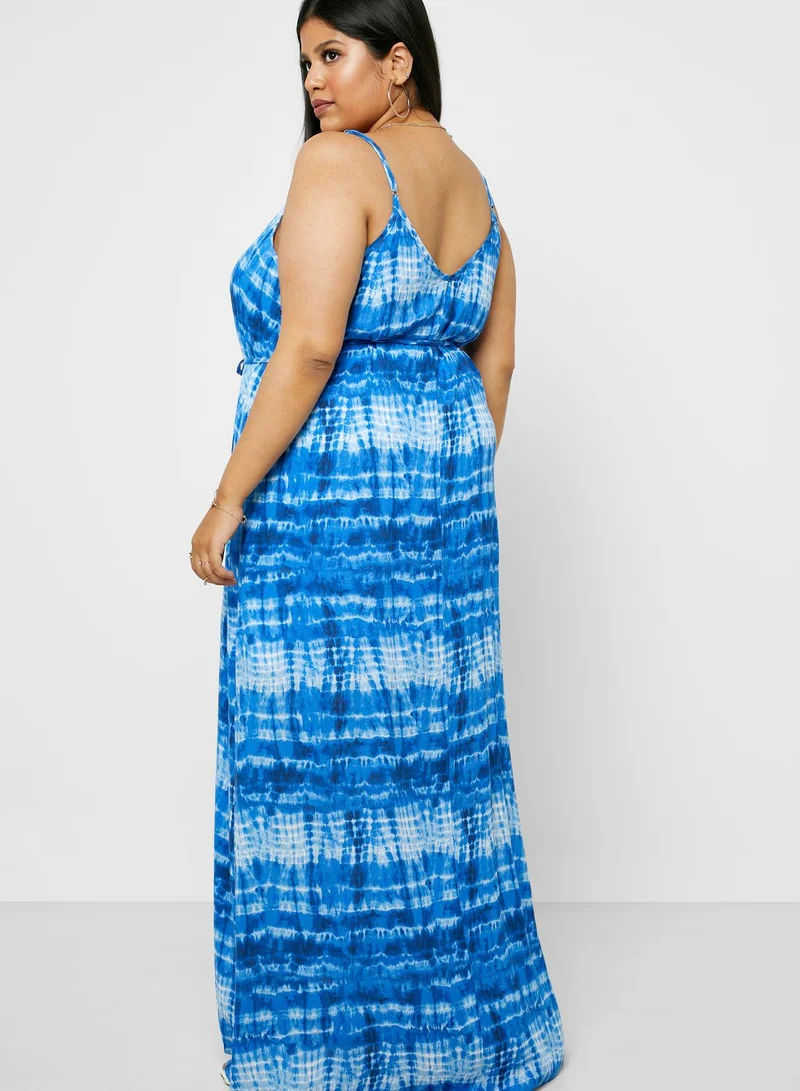 Forever 21 Plus Tie Dye Cami Strap Dress