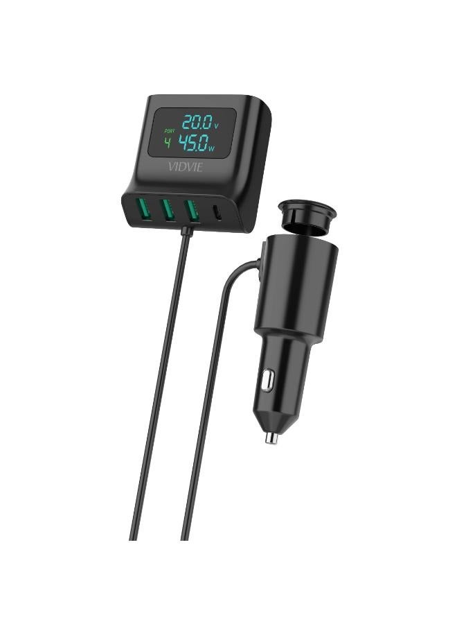 Vidvie Vidvie 150W Dual Loop Mini Fast Charger Car Charger with Type C Cable  - Image 1