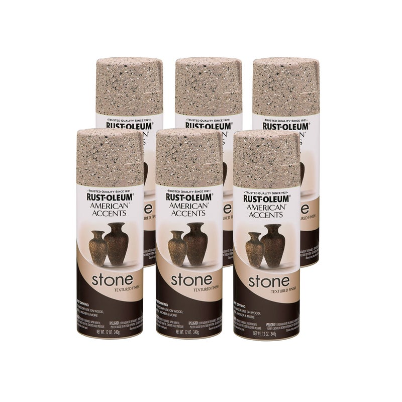 Rust-Oleum 7995830-6PK Stone Creations Spray, 12 oz, Pebble, 6 Pack - Image 5