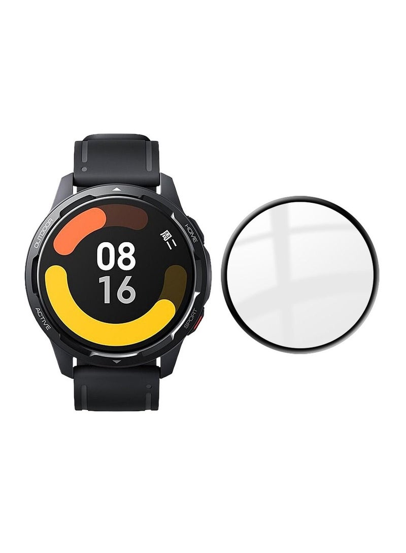 Screen Protector For Xiaomi Watch S1, 3D Curved Soft Edge Protective Film [Anti-Scratch] [Bubble Free] [Ultra Shatterproof] [High Sensitive] (Non-Tempered Glass) - Image 1