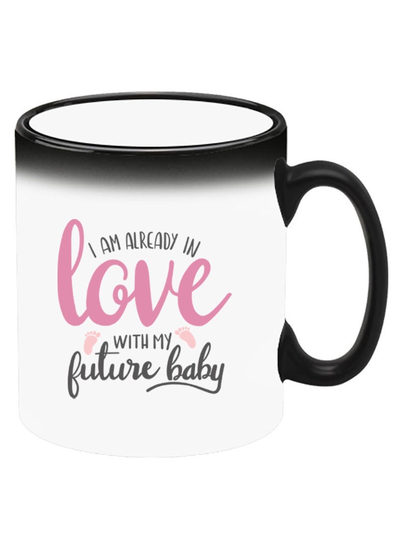 Theodor Color Changing Heat Sensitive Ceramic Mug, Image Revealed When HOT Liquid is Added! I am already in love with my future baby - Image 2