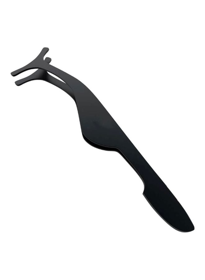 CYTHERIA Magnetic Stainless Steel False Eyelash Extensions Applicator Tweezers Black - Image 1