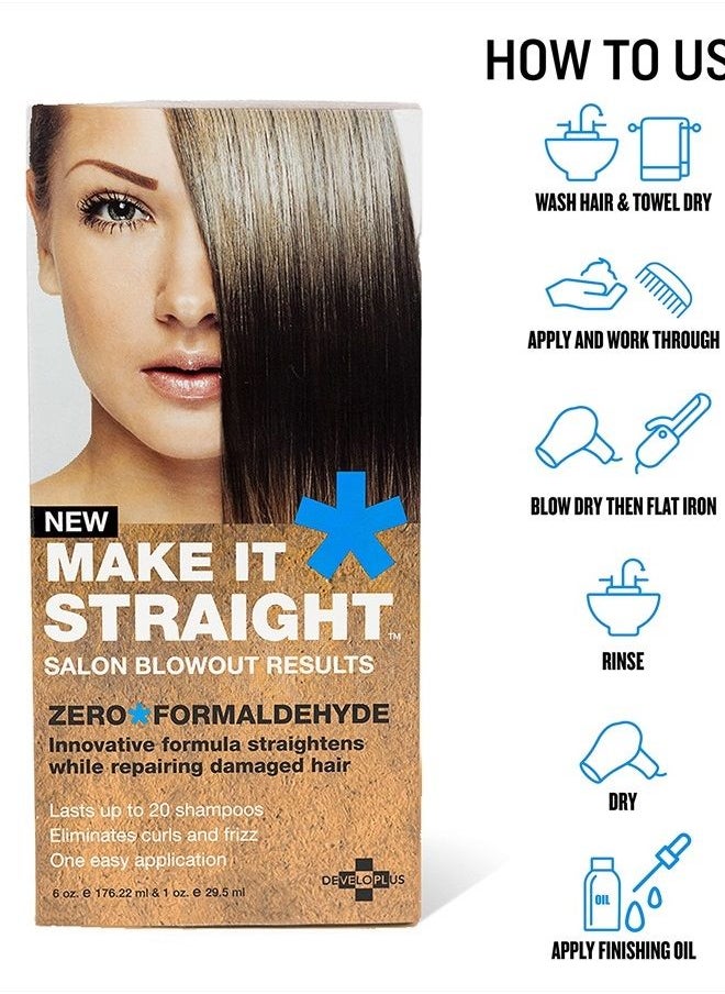 Developlus - Make It Straight Salon Blowout Results 6oz & 1oz - Image 1