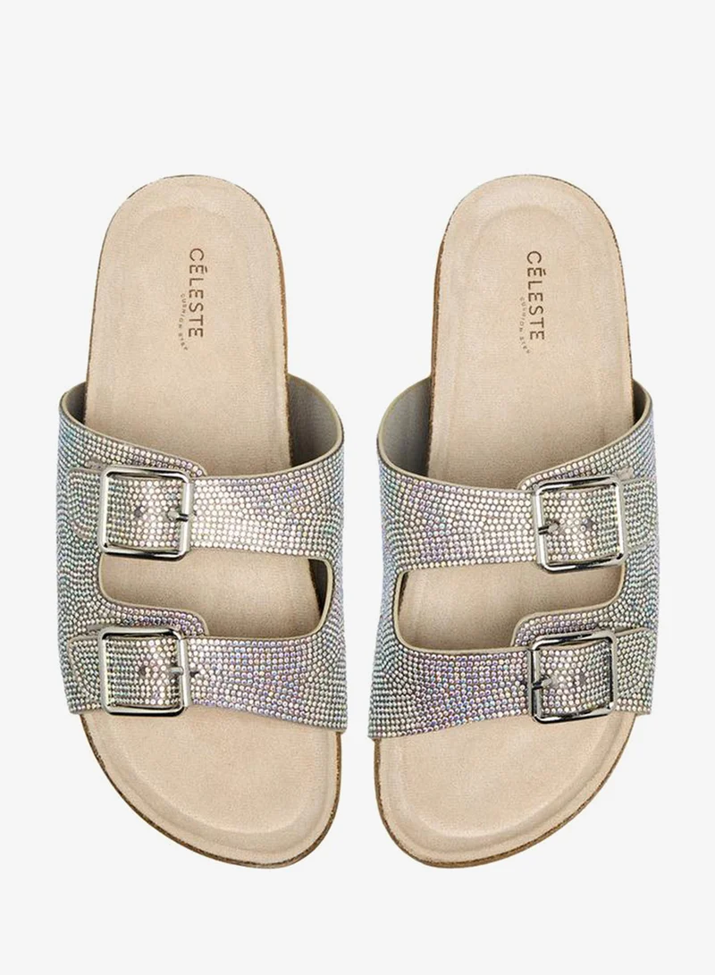 Celeste Women Embellished Slide Sandals Ramadan Collection