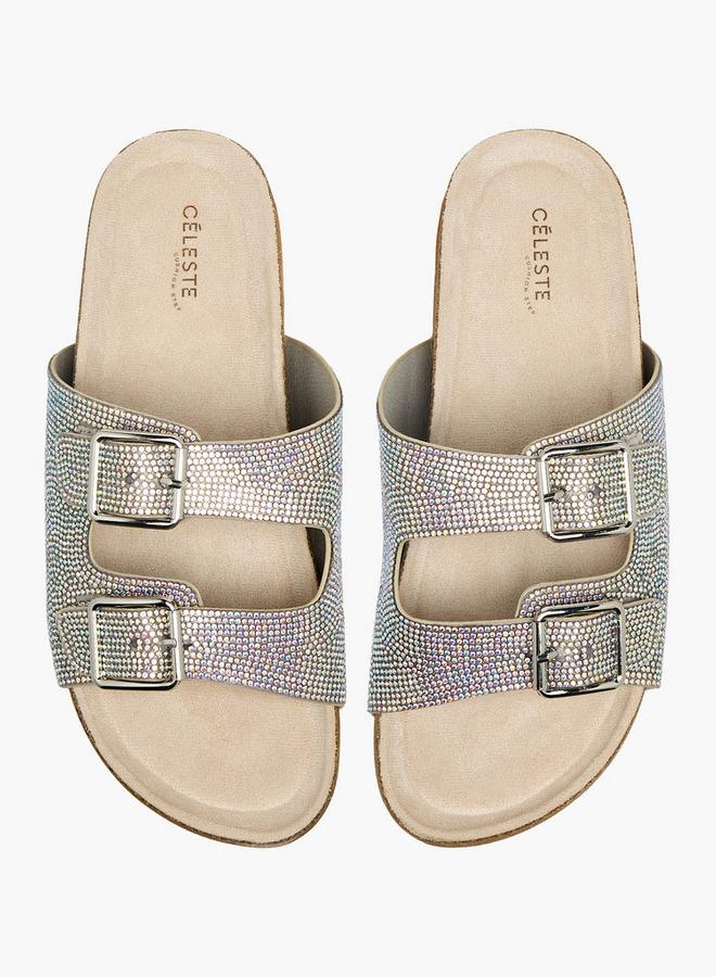Celeste Women Embellished Slide Sandals - Image 1