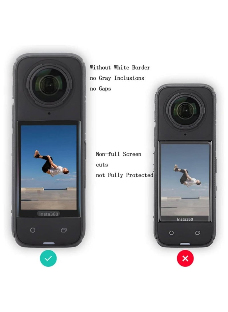 3 PCS Anti-scratch Full Coverage Screen Guard Protective Film Compatible with Insta360 X4 Insta 360 X4 (Pack of 3)