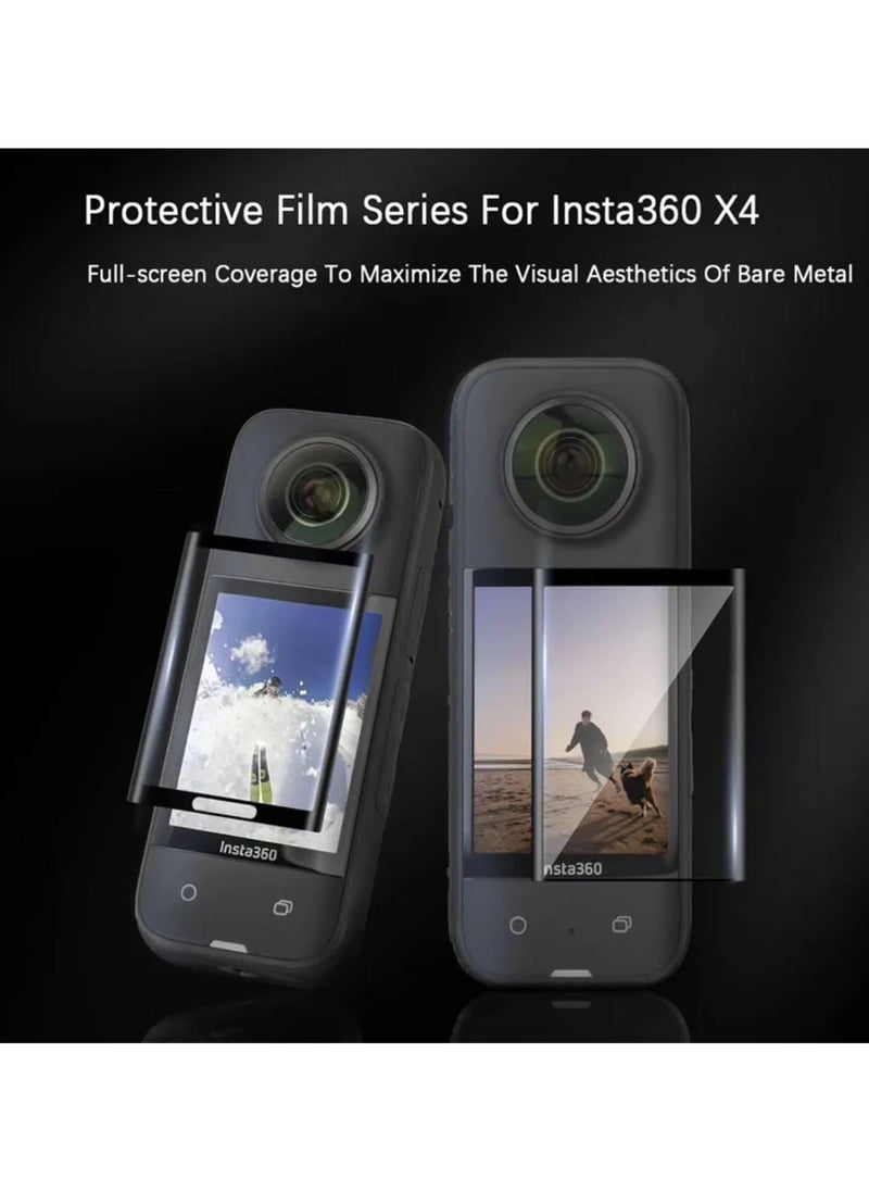 3 PCS Anti-scratch Full Coverage Screen Guard Protective Film Compatible with Insta360 X4 Insta 360 X4 (Pack of 3)