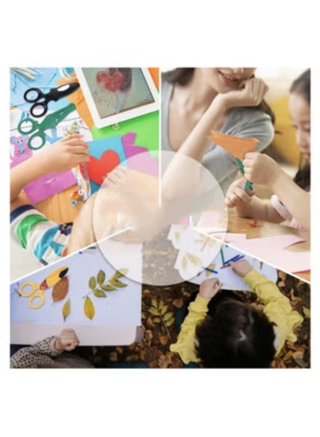 Kids Scissors, 3PCS 4.7“ Toddler Scissors Children Safety Scissors for Kid Ages 2-4, Blunt Tip Preschool Training Art Craft Scissors - Image 4